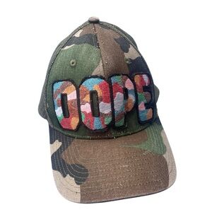 Rebel P Customs DOPE Camo Trucker Hat - Glow in the Dark Lettering